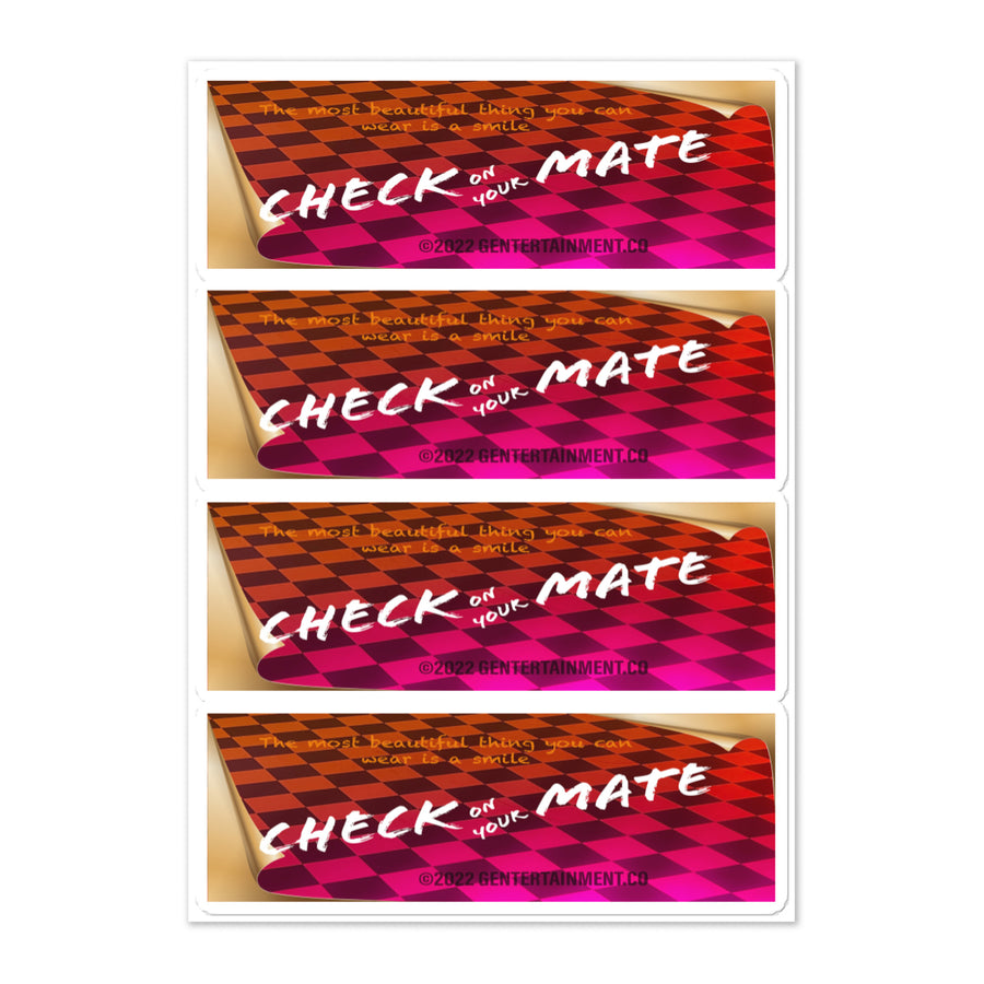 CHECK on your Mate Sticker sheet