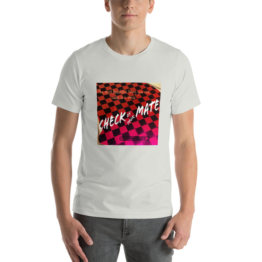 CHECK on your MATE Unisex t-shirt